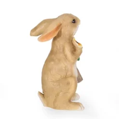 28.25" Concrete Silverbow Outdoor Rabbit Garden Statue - White And Brown - Christopher Knight Home -Outdoor Furniture Store GUEST 83521bee 3370 493a 88b3 9d4ec7f770a3