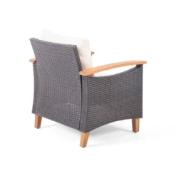 Isla Outdoor 4 Seater Chat Set With Coffee Table - Brown/Beige/Teak - Christopher Knight Home -Outdoor Furniture Store GUEST 837374f7 b73e 434d 91aa 965a4583ea9d