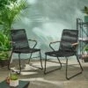 Moonstone Set Of 2 Rope Weave Modern Club Chairs - Black - Christopher Knight Home 1 Moonstone Set Of 2 Rope Weave Modern Club Chairs - Black - Christopher Knight Home -Outdoor Furniture Store GUEST 839c4a48 5626 414d 8800 c4221c08ff03