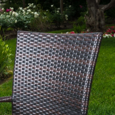 Warwick 7pc Wicker Dining Set - Brown - Christopher Knight Home 4 Warwick 7pc Wicker Dining Set - Brown - Christopher Knight Home - Image 2