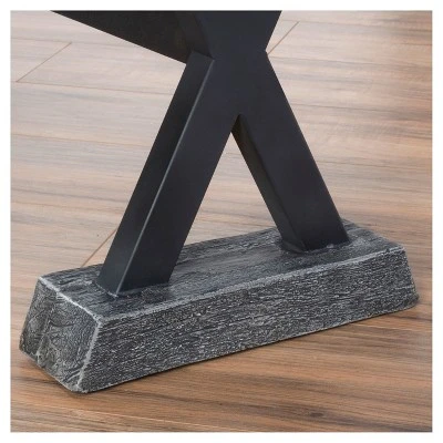 Ponza 6pc Rectangle Wicker & Light Weight Concrete Patio Dining Set - Gray - Christopher Knight Home 4 Ponza 6pc Rectangle Wicker & Light Weight Concrete Patio Dining Set - Gray - Christopher Knight Home - Image 2