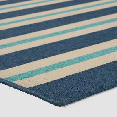 Ronan Geometric Outdoor Rug Blue/Ivory - Christopher Knight Home 3 Ronan Geometric Outdoor Rug Blue/Ivory - Christopher Knight Home