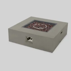 Oana 7pc Acacia V-Shaped Sectional Sofa Set With Fire Pit - Teak/Beige/Light Gray - Christopher Knight Home 10 Oana 7pc Acacia V-Shaped Sectional Sofa Set With Fire Pit - Teak/Beige/Light Gray - Christopher Knight Home -Outdoor Furniture Store GUEST 8893c7e1 0d56 4b57 b707 47e41e847d7d 1