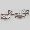 Brava 5pc Acacia Wood Patio Conversation Set - Christopher Knight Home -Outdoor Furniture Store GUEST 88d20572 88dc 4f7e 998f 61717440a8fc