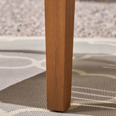 9pc Hampton Wood And Wicker Patio Chat Set Gray - Christopher Knight Home 7 9pc Hampton Wood And Wicker Patio Chat Set Gray - Christopher Knight Home - Image 5