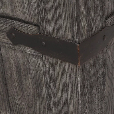 Arnton Outdoor 40000 BTU Rectangle Fire Pit Wood Gray - Christopher Knight Home 11 Arnton Outdoor 40000 BTU Rectangle Fire Pit Wood Gray - Christopher Knight Home - Image 9