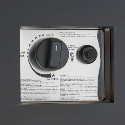 Wellington Outdoor 50000 BTU Rectangular Fire Pit Dark Gray - Christopher Knight Home 10 Wellington Outdoor 50000 BTU Rectangular Fire Pit Dark Gray - Christopher Knight Home - Image 8