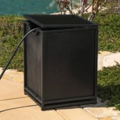 Anchorage 56" MGO Gas Fire Table With Concrete Tank Holder- Rectangular -Gray Wood - Christopher Knight Home -Outdoor Furniture Store GUEST 8bca3999 cb76 4870 8083 29b1bf40669c