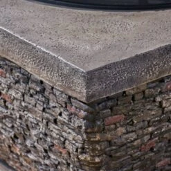 Mia Outdoor Wood Burning Lightweight Concrete Square Fire Pit - Gray - Christopher Knight Home -Outdoor Furniture Store GUEST 8c16cb1c ecd1 4fb2 988f 8b88b3c35da1