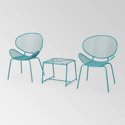 Elloree 3pc Iron Modern Chat Set - Christopher Knight Home 11 Elloree 3pc Iron Modern Chat Set - Christopher Knight Home - Image 9