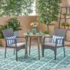 Arezzo 3pc Wood & Wicker Bistro Set - Gray/Gray - Christopher Knight Home 1 Arezzo 3pc Wood & Wicker Bistro Set - Gray/Gray - Christopher Knight Home -Outdoor Furniture Store GUEST 8d55c1a2 bb38 40cb 9ec8 29cc2f320042