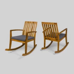 2pk Colmena Acacia Wood Patio Rustic Rocking Chair - Christopher Knight Home -Outdoor Furniture Store GUEST 8df61d37 7fe2 4574 bea0 29d2fd02fe86