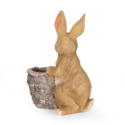Christopher Knight Home 16" Wide Tooke Concrete Outdoor Novelty Rabbit Planter White/Brown -Outdoor Furniture Store GUEST 8ecdddb3 fb9f 4e7c 9b63 f79063158397