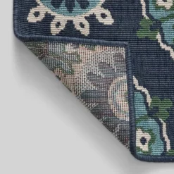 5'3" X 7' Medallion Outdoor Rug Navy/Green - Christopher Knight Home -Outdoor Furniture Store GUEST 8ed69c7a 4a5c 4e16 a4d8 28161d8d9a67