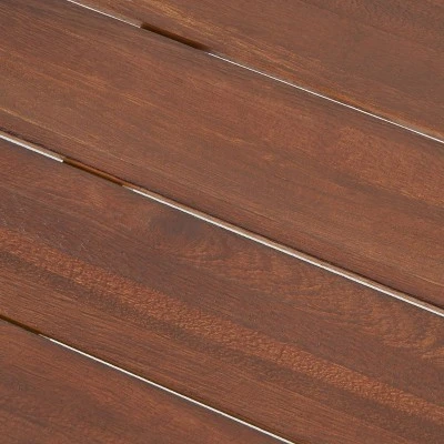 Flamingo 9pc Wood And Wicker Dining Set Dark Brown/Multibrown/Beige - Christopher Knight Home 7 Flamingo 9pc Wood And Wicker Dining Set Dark Brown/Multibrown/Beige - Christopher Knight Home - Image 5