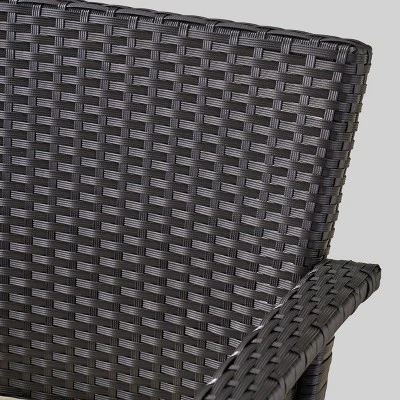 St Lucia 2pc Wicker Club Chairs - Brown/Tan - Christopher Knight Home 5 St Lucia 2pc Wicker Club Chairs - Brown/Tan - Christopher Knight Home - Image 3