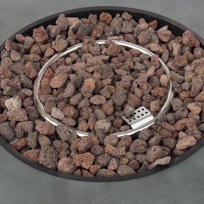 Wellington Outdoor 40000 BTU Circular Fire Pit With Concrete Finish - Christopher Knight Home 9 Wellington Outdoor 40000 BTU Circular Fire Pit With Concrete Finish - Christopher Knight Home - Image 7