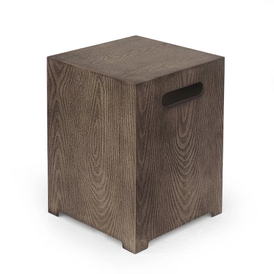 Senoia Outdoor Round Fire Pit With Tank Holder - Brown - Christopher Knight Home 7 Senoia Outdoor Round Fire Pit With Tank Holder - Brown - Christopher Knight Home - Image 5