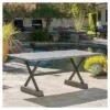 Chalmette Rectangular Light Weight Concrete Patio Dining Table - Gray - Christopher Knight Home 1 Chalmette Rectangular Light Weight Concrete Patio Dining Table - Gray - Christopher Knight Home -Outdoor Furniture Store GUEST 909ee202 c0b4 451f b6cb c9c2f2a5a928