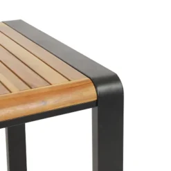 Holt Rectangular Outdoor Acacia Wood Dining Table Teak/Black - Christopher Knight Home