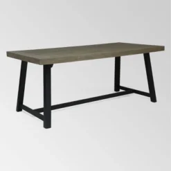 Baxley 6pc Acacia Dining Set With Bench - Sandblast Gray/Gray - Christopher Knight Home -Outdoor Furniture Store GUEST 925e5713 0239 44c0 a93b fc031ac51264