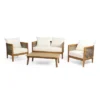 Burchett Outdoor Acacia Wood 4 Seater Chat Set With Cushions - Teak/Brown/Beige - Christopher Knight Home 1 Burchett Outdoor Acacia Wood 4 Seater Chat Set With Cushions - Teak/Brown/Beige - Christopher Knight Home -Outdoor Furniture Store GUEST 92dcefde b54f 45dd a4d4 5a288cf1eba3