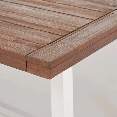 Flamingo 9pc Wood And Wicker Dining Set Dark Brown/Multibrown/Beige - Christopher Knight Home 6 Flamingo 9pc Wood And Wicker Dining Set Dark Brown/Multibrown/Beige - Christopher Knight Home - Image 4