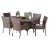 Blakely 7pc Wicker Dining Set - Multibrown - Christopher Knight Home -Outdoor Furniture Store GUEST 93e7514f f49f 495b a366 4b81b13e5633