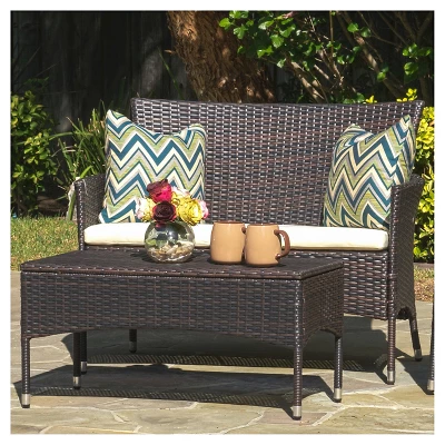 Malta 2pc Outdoor Seating Set - Christopher Knight Home 6 Malta 2pc Outdoor Seating Set - Christopher Knight Home - Image 4