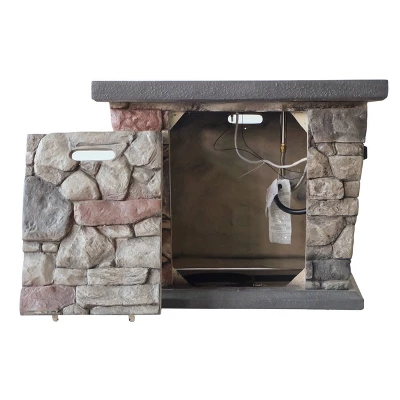 Carson Outdoor Stone Square Fire Pit - Gray - Christopher Knight Home 8 Carson Outdoor Stone Square Fire Pit - Gray - Christopher Knight Home - Image 6