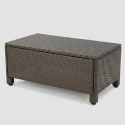 Puerta 5pc Wicker Sofa Chat Set - Brown/Ceramic Gray - Christopher Knight Home -Outdoor Furniture Store GUEST 9553ebdc 17b5 4065 a2e0 5b6fada456b2