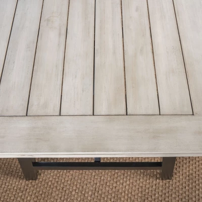 Boracay 3pc Laminated Acacia Picnic Set - Light Gray - Christopher Knight Home 4 Boracay 3pc Laminated Acacia Picnic Set - Light Gray - Christopher Knight Home - Image 2