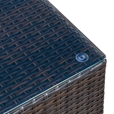 Santa Rosa 7pc Wicker Patio Seating Sectional Set With Cushions - Multi Brown With Beige Cushions - Christopher Knight Home 5 Santa Rosa 7pc Wicker Patio Seating Sectional Set With Cushions - Multi Brown With Beige Cushions - Christopher Knight Home - Image 3