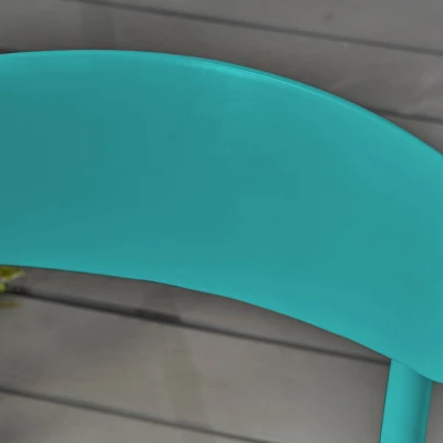 Barbados 3pc Patio Bistro Set - Matte Teal - Christopher Knight Home 4 Barbados 3pc Patio Bistro Set - Matte Teal - Christopher Knight Home - Image 2