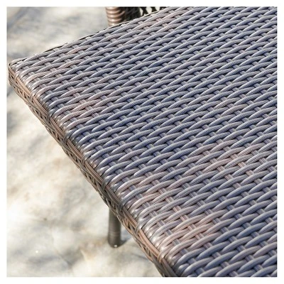 Dusk 7pc Wicker Dining Set - Multi-brown - Christopher Knight Home 4 Dusk 7pc Wicker Dining Set - Multi-brown - Christopher Knight Home - Image 2