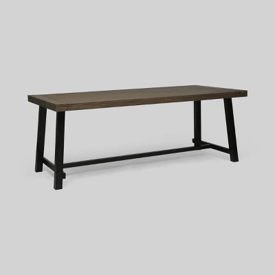 Carlisle Rectangle Acacia And Iron Patio Dining Table - Christopher Knight Home 10 Carlisle Rectangle Acacia And Iron Patio Dining Table - Christopher Knight Home - Image 8