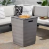 Langton Square 19.5" Light Weight Concrete Gas Fire Column Dark Gray - Christopher Knight Home -Outdoor Furniture Store GUEST 989e51af 6167 480c 924f 2987a6038dfd