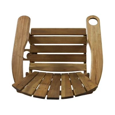 Bellwood Outdoor Acacia Wood Folding Adirondack Chair Natural - Christopher Knight Home 6 Bellwood Outdoor Acacia Wood Folding Adirondack Chair Natural - Christopher Knight Home - Image 4