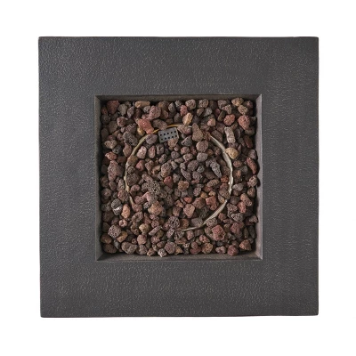 Carson Outdoor Stone Square Fire Pit - Gray - Christopher Knight Home 7 Carson Outdoor Stone Square Fire Pit - Gray - Christopher Knight Home - Image 5