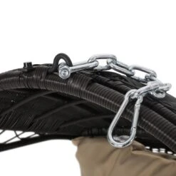 Greystone Indoor/Outdoor Wicker Hanging Chair With 8' Chain - Brown/Tan - Christopher Knight Home -Outdoor Furniture Store GUEST 9bc3035a 8e5c 4705 863a ae62bf339747