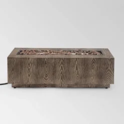 Wellington 48" Rectangular Iron Gas Fire Pit With Tank Holder - Brown - Christopher Knight Home 24 Wellington 48" Rectangular Iron Gas Fire Pit With Tank Holder - Brown - Christopher Knight Home -Outdoor Furniture Store GUEST 9bd7bb88 fde4 4459 a266 f5cab1a46cf0