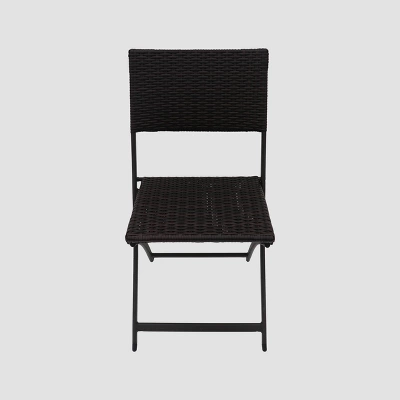 Maldives 7pc Foldable Wicker Dining Set - Brown - Christopher Knight Home 4 Maldives 7pc Foldable Wicker Dining Set - Brown - Christopher Knight Home - Image 2