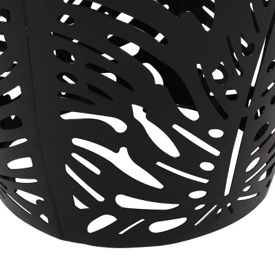 Satterlee Outdoor Round Iron Side Table Black - Christopher Knight Home 6 Satterlee Outdoor Round Iron Side Table Black - Christopher Knight Home - Image 4