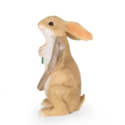 28.25" Concrete Silverbow Outdoor Rabbit Garden Statue - White And Brown - Christopher Knight Home -Outdoor Furniture Store GUEST 9de78685 d013 4930 8901 38fd9468dca7