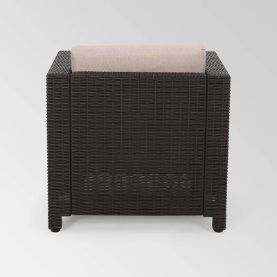 Waverly 2pk Faux Wicker Club Chairs - Brown/Beige - Christopher Knight Home 3 Waverly 2pk Faux Wicker Club Chairs - Brown/Beige - Christopher Knight Home