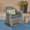 Larchmont Wicker Swivel Chair - Mixed Black/Dark Gray - Christopher Knight Home 2 Larchmont Wicker Swivel Chair - Mixed Black/Dark Gray - Christopher Knight Home -Outdoor Furniture Store GUEST a0108d05 ec9f 466f a38d 2e03decc7327