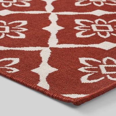 Tallevast Trellis Outdoor Rug Red/Ivory - Christopher Knight Home 3 Tallevast Trellis Outdoor Rug Red/Ivory - Christopher Knight Home