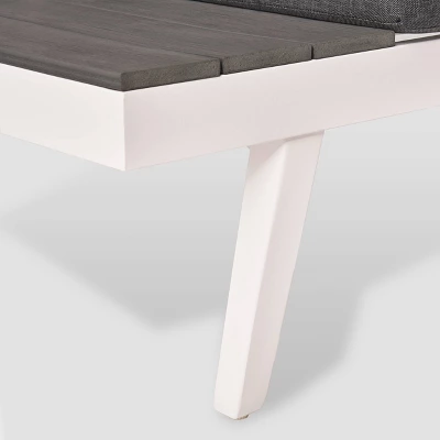 3pc Irma Aluminum Patio Sofa Sectional - White - Christopher Knight Home 7 3pc Irma Aluminum Patio Sofa Sectional - White - Christopher Knight Home - Image 5