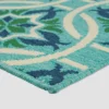 Jada Geometric Outdoor Rug Blue/Green - Christopher Knight Home