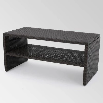 Sanger 5pc Wicker Chat Set - Dark Brown - Christopher Knight Home 7 Sanger 5pc Wicker Chat Set - Dark Brown - Christopher Knight Home - Image 5